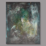 Peinture abstraite moderne Ecume Verte 180 - Cathy Le Carre