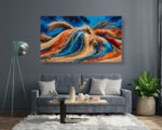 Baleines des Sables - Œuvre d'art IA - Décor Mural