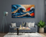 Vague à l'âme - Œuvre d'art IA - Décor Mural